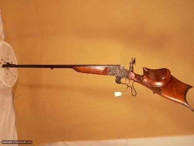 SIMON HEIM ENGRAVED GERMAN SCHUETZEN RIFLE