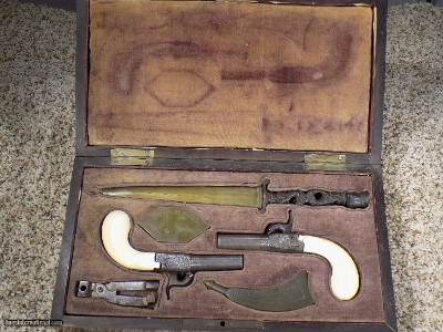 Pair Of Belgium Muff Pistols