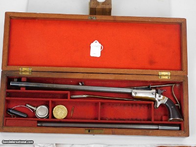 Cased Stevens New Model Pocket Rifle