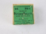 32 cal. patched bullets