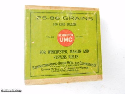 25 cal. 86 gr. bullets