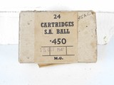 M.G. .450 SA ball cartridges