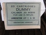 30 cal. Dummy Cartridges