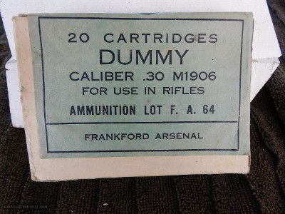 30 cal. Dummy Cartridges