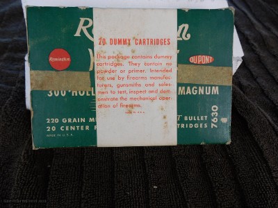 300 H&H Magnum Dummy Cartridges