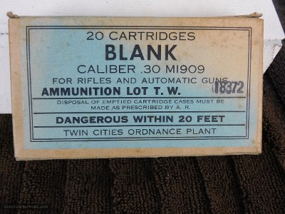 30 cal. M1909 blanks