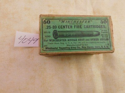 25-20 SS CF cartridges