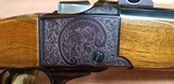 Ruger number 1 V
25-06 cal. nicely engraved with moose and elk - 6 of 12