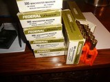 Federal 300 Winchester Magnum Live
rounds & Once fired Brass Estate Lot - 1 of 6