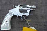 Colt 22 Bankers Special Nickel 95% RARE Pre War Revolver Pearl Grips - 15 of 15