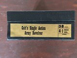 Colt SAA 2nd Generation .38 Special with 4.75