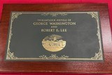 Cased Pair of Commemorative Flintlock pistols of George Washington and Robert E. Lee 70 Caliber. - 1 of 4