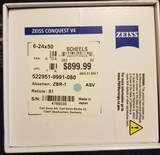 Zeiss Conquest V4 (New) 6-24
50 - 3 of 3