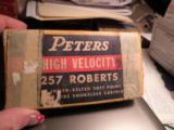 REMINGTON and PETERS 257 ROBERTS CARTRIDGES - 1 of 9
