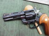 Colt Python 4" Blued with Factory Engraving - 5 of 7