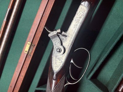 Percussion Doublegun Joseph Manton's Patent - Image 9 of 15