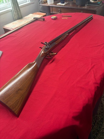 Pedersoli 12 Gauge SxS Muzzle Loading Shotgun with choke Tubes - Image 3 of 13
