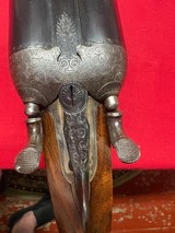 W&C Scott 12 Gauge Hammer Gun, Fluid Steel Sleeved Barrels - Image 8 of 13