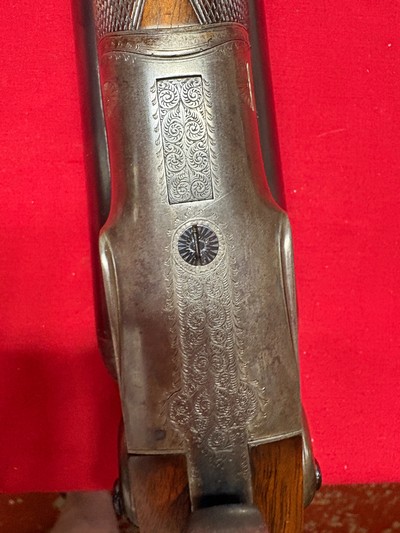 W&C Scott 12 Gauge Hammer Gun, Fluid Steel Sleeved Barrels - Image 10 of 13
