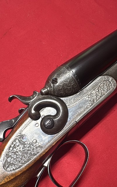 W&C Scott 12 Gauge Hammer Gun, Fluid Steel Sleeved Barrels - Image 1 of 13