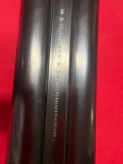 W&C Scott 12 Gauge Hammer Gun, Fluid Steel Sleeved Barrels - Image 7 of 13