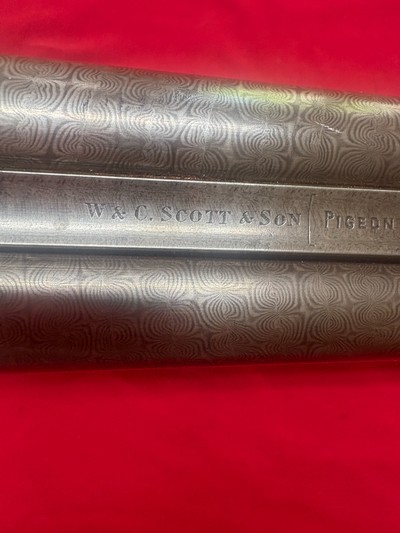 W&C Scott 14 Gauge Hammer Gun with 28 Gauge Chamber Inserts - Image 13 of 15