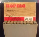 Norma .358 Magnum Ammo Cartridges *FULL BOX* - 1 of 6