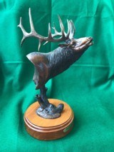 Bronze Sculpture of Elk - “Monarch of the Meadow” by Gary Damuth - 6 of 6