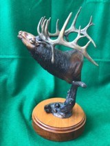 Bronze Sculpture of Elk - “Monarch of the Meadow” by Gary Damuth - 4 of 6
