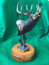 Bronze Sculpture of Elk - “Monarch of the Meadow” by Gary Damuth - 1 of 6