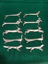 Antique Silver Animal Knife Rests - - 3 of 12