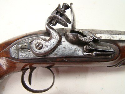 English Andrews Matching Flintlock Dueling Pistols - Image 6 of 8