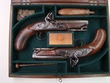 English Andrews Matching Flintlock Dueling Pistols - Image 1 of 8