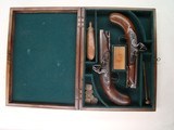 English Andrews Matching Flintlock Dueling Pistols - Image 5 of 8
