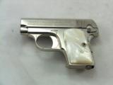 Colt Model 1908 25 A.C.P. Nickeled With Pearl Grips And Coin Purse - 3 of 11