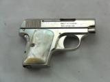Colt Model 1908 25 A.C.P. Nickeled With Pearl Grips And Coin Purse - 2 of 11