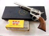 Colt Single Action Army 1960 Production 38 Special Full Nickel Finish With Box - 1 of 12