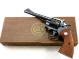 Colt Officers Model Match Revolver In 22 Long Rifle With Box - 1 of 12