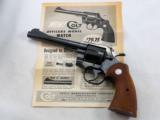 Colt Officers Model Match Revolver In 22 Long Rifle With Box - 4 of 12