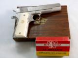 Colt Civilian Model 1911 A1 Factory Nickel 45 A.C.P. With Box - 1 of 11