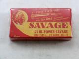 Savage Arms Co. 22 Savage High Power Boxed Shells - 1 of 4