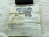 Colt Model 1908 25 A.C.P. 1931 Production With Box - 14 of 14