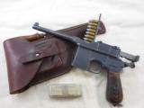 Mauser Model 1896 -16 Early Red 9 Broomhandle Pistol - 1 of 13