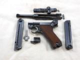 Mauser 42 Code Luger 1940 Date Pistol Rig - 9 of 11