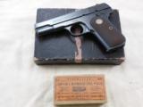 Colt Model 1908 Pocket Hammerless 380 A.C.P. With Original Box - 1 of 10