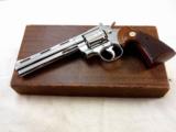 Colt Python In 357 Magnum Factory Nickle In Box 1969 Production - 1 of 13