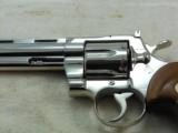 Colt Python In 357 Magnum Factory Nickle In Box 1969 Production - 7 of 13