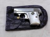 Colt Model 1908 25 A.C.P. In Factory Nickel Finish And Pearl Grips - 1 of 8