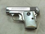 Colt Model 1908 25 A.C.P. In Factory Nickel Finish And Pearl Grips - 2 of 8