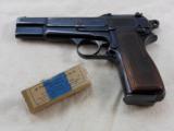 Browning Model 1935 High Power Nazi Issued With Tangent Rear Sight - 1 of 7
